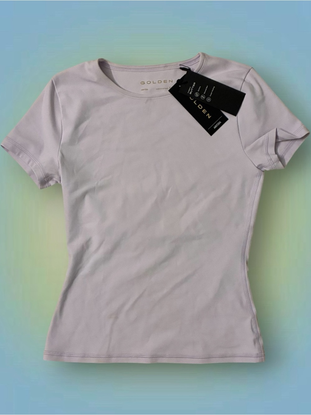 TNA Womens Lavender Short Sleeve Crewneck Top